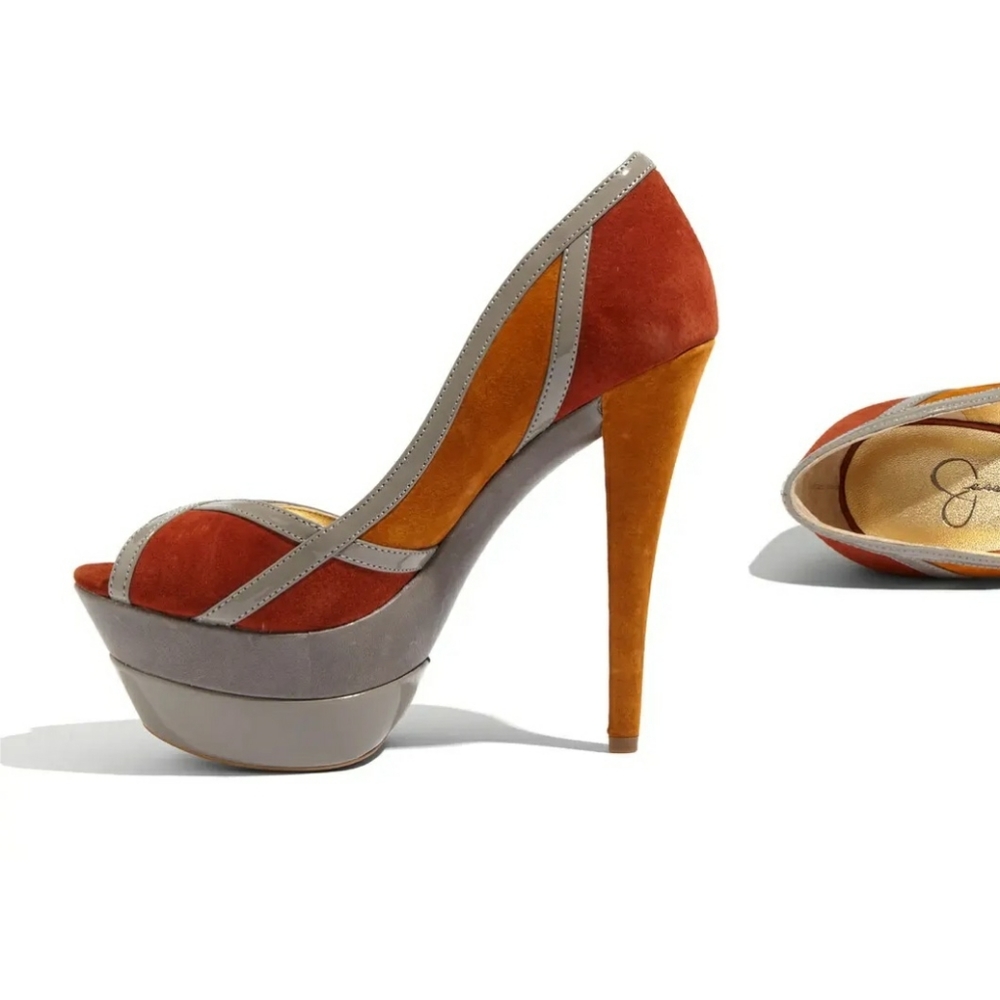Jessica Simpson Multicolored "Match" Pumps|Size 9